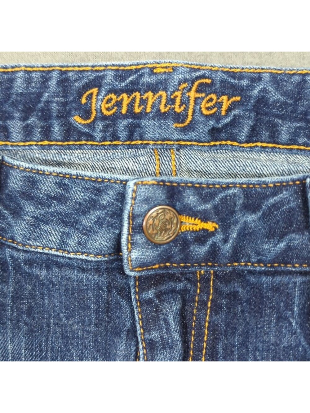 Kimes Ranch Jeans Women's 8x34 Blue Jennifer High Rise Wide Flare Leg Western
